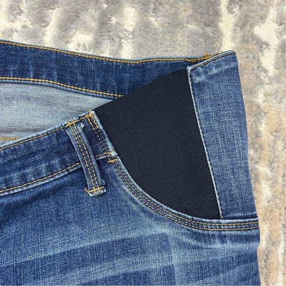 Isabel Maternity Distressed Denim Jeggings Ankle Length Size 16 - Picture 5 of 8